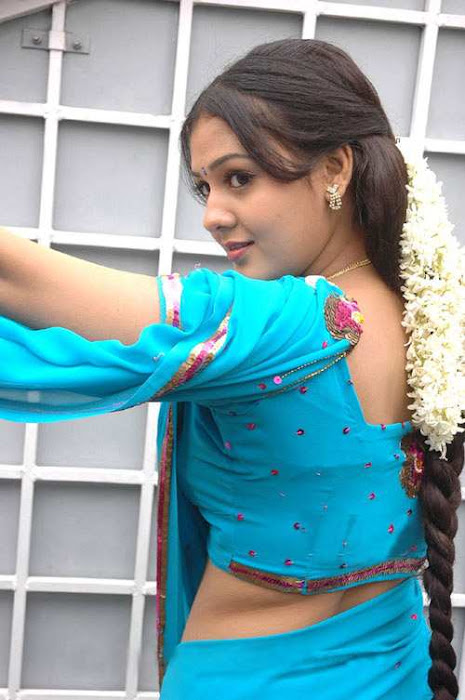 tollywood jyothi krishna in blue saree latest photos